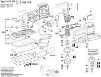 Bosch 0 603 254 042 PSS 230 Orbital Sander 240 V / GB Spare Parts PSS230